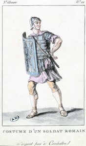 Costume teatrale per un soldato romano da French School